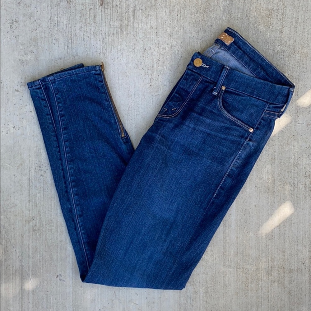 Mother “The Looker” Ankle Zip